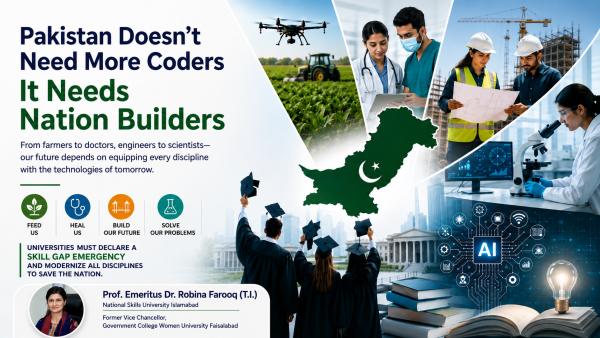 Pakistan Doesn't Need Just Coders - It Needs Smart Farmers, Doctors, Engineers, Scientists, And Innovators